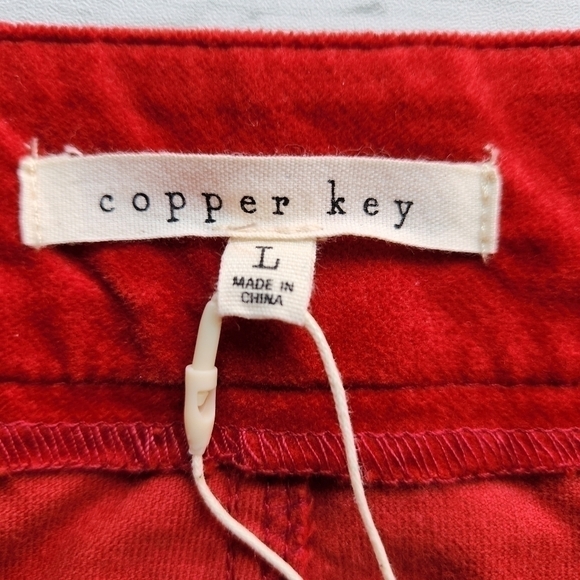 COPPER Key High-Rise Velveteen Mini Skirt Size Large Juniors Size 9 - 11 NWT - Picture 8 of 10